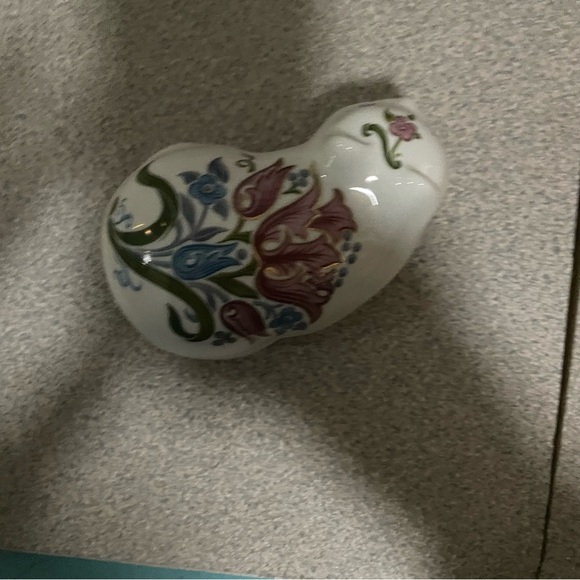 Cat Candle Floral‎ Garden Made for Elizabeth Arden Porcelain Trinket Box Vintage - Picture 6 of 7